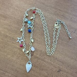 Chicos Long Statement Necklace